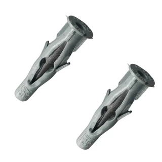 50 Buchas 12mm Tijolo Bloco Parede Oca Com Aba Para Parafuso