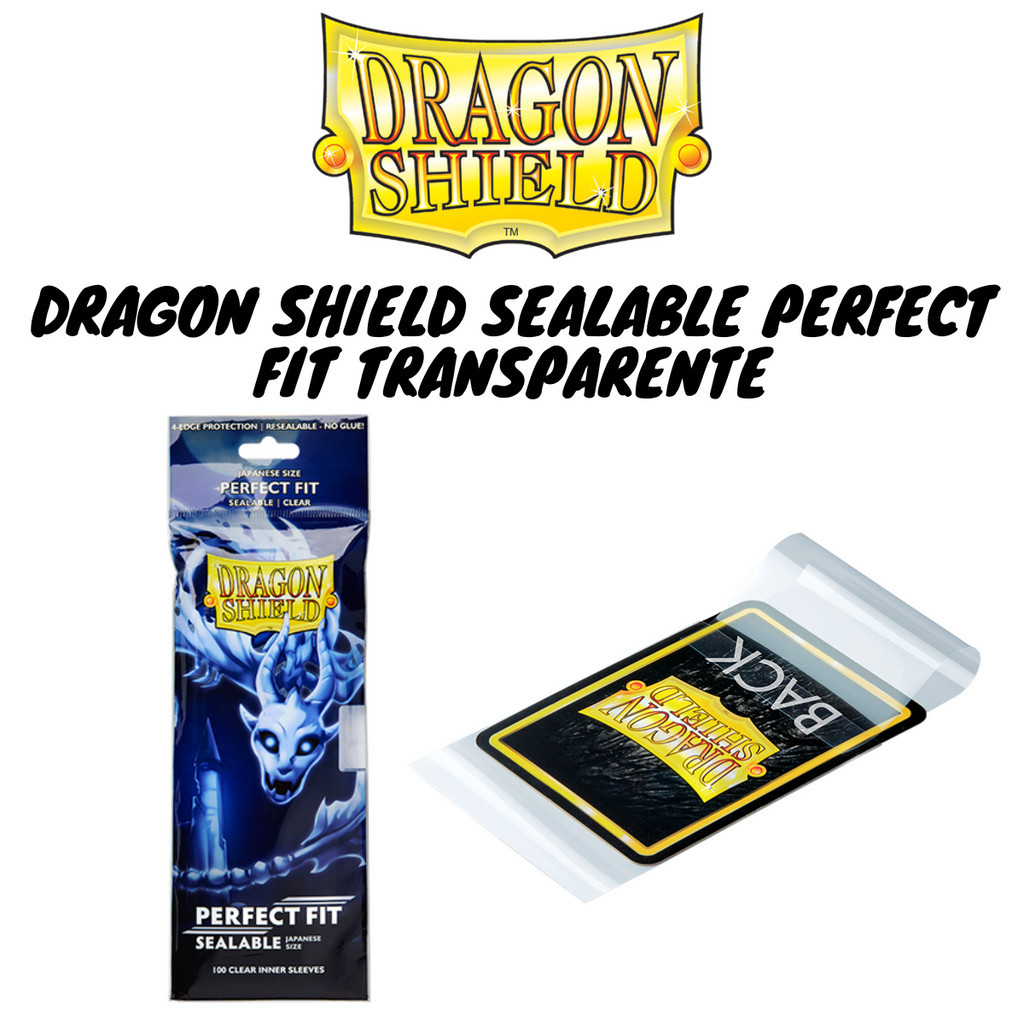 Dragon Shield - 100ct Japanese Size - Perfect Fit Sealable - Clear