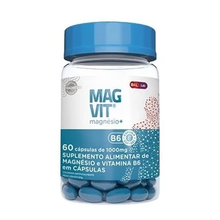 Magvit Magnésio + B6 C/ 60 Cápsulas Softgel De 1000mg