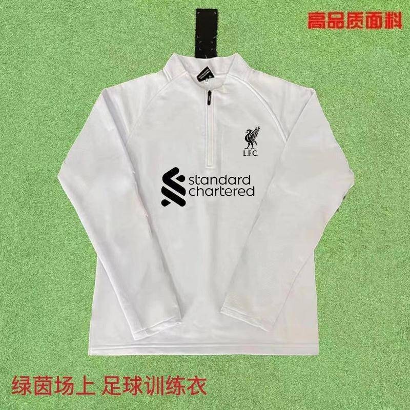 Treinamento Jersey Futebol Futebol Esportes Secagem Rápida Meio Zíper Manga Longa