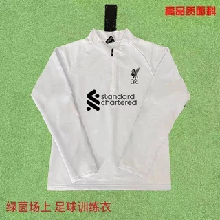 Treinamento Jersey Futebol Futebol Esportes Secagem Rápida Meio Zíper Manga Longa