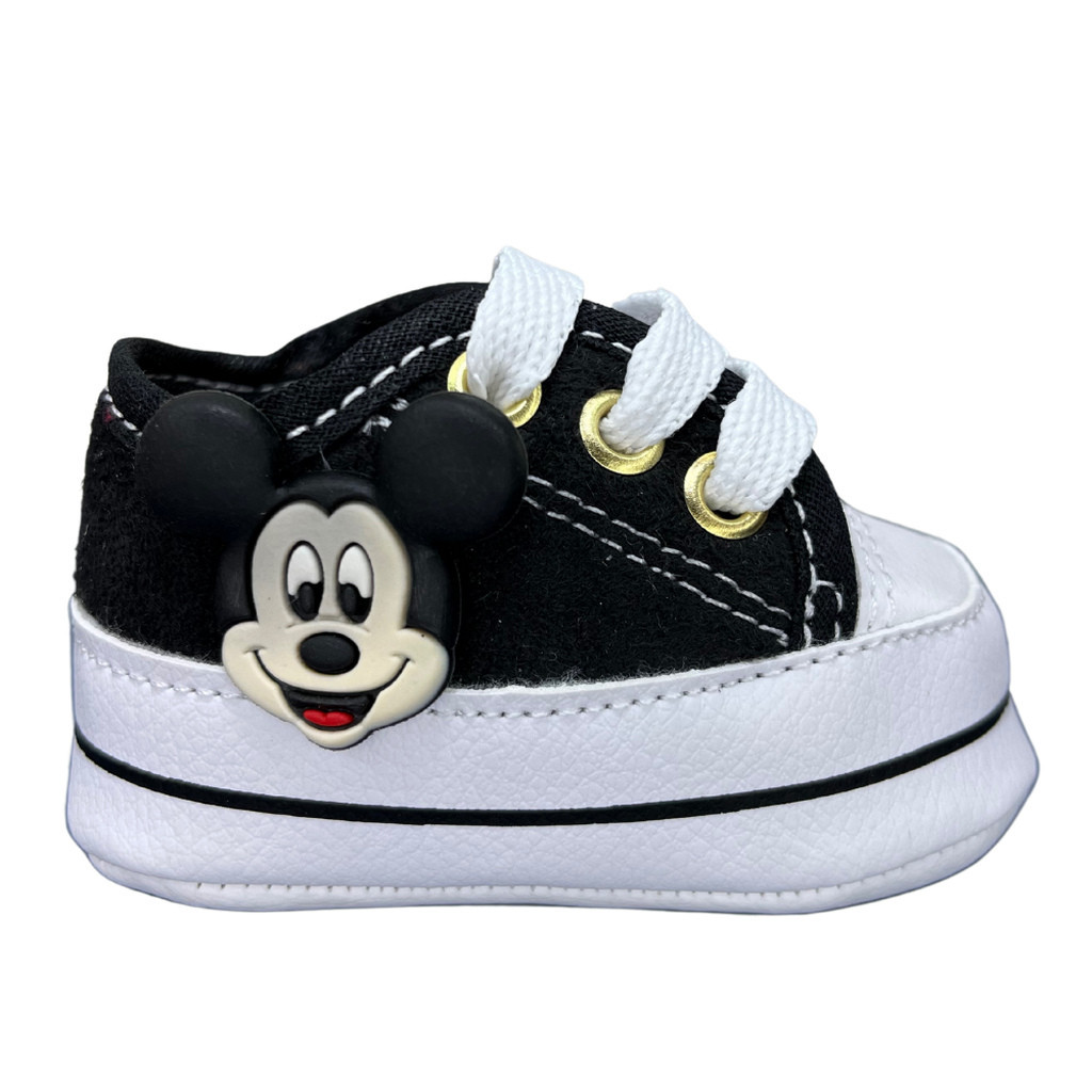 Tênis Starzinho de bebê Mickey (Preto) Shopee Brasil