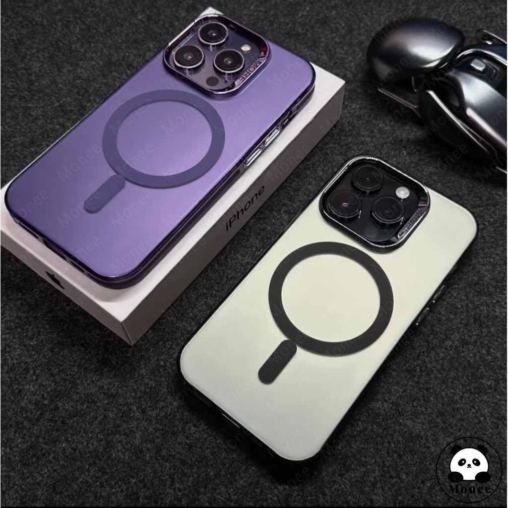 Monee Magnetic case Caixa Do Telefone Sucção Magnética Novo Carregamento Sem Fio Compatível Case Capa Capinha De Celular Para iPhone 11 12 13 14 15 Pro Max Capa Protetora Da