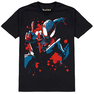 Camiseta Algodao Masculina Homem Aranha Miles Morales 19