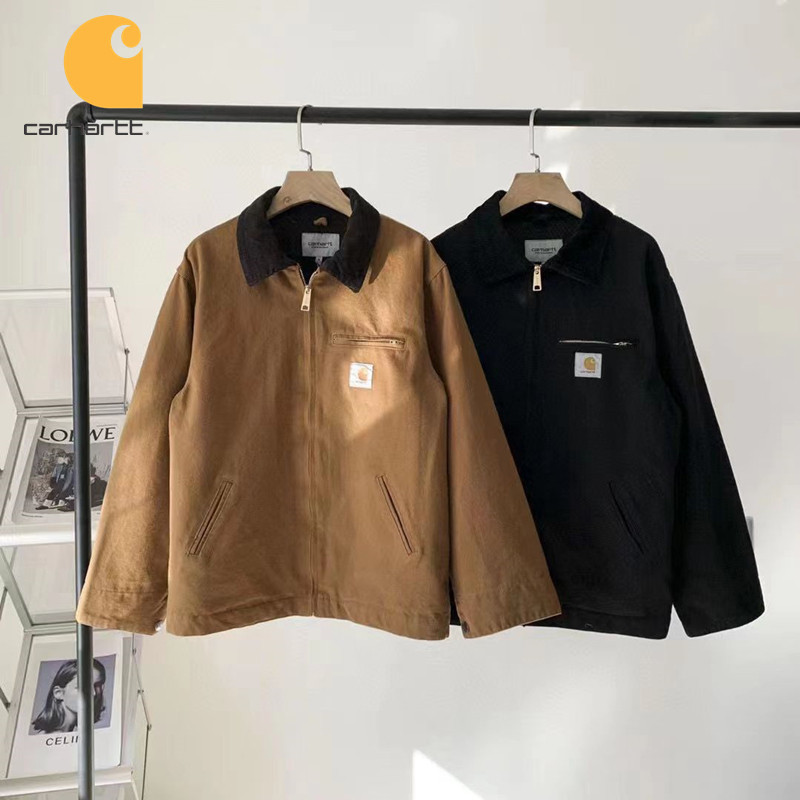 Bordado Logotipo Carhartt Casaco Original Chore Unisexo Bombardeiro Exterior
