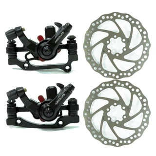 Freio Disco Mecânico Absolute C/ Rotor 160mm Pinça Bike Mtb