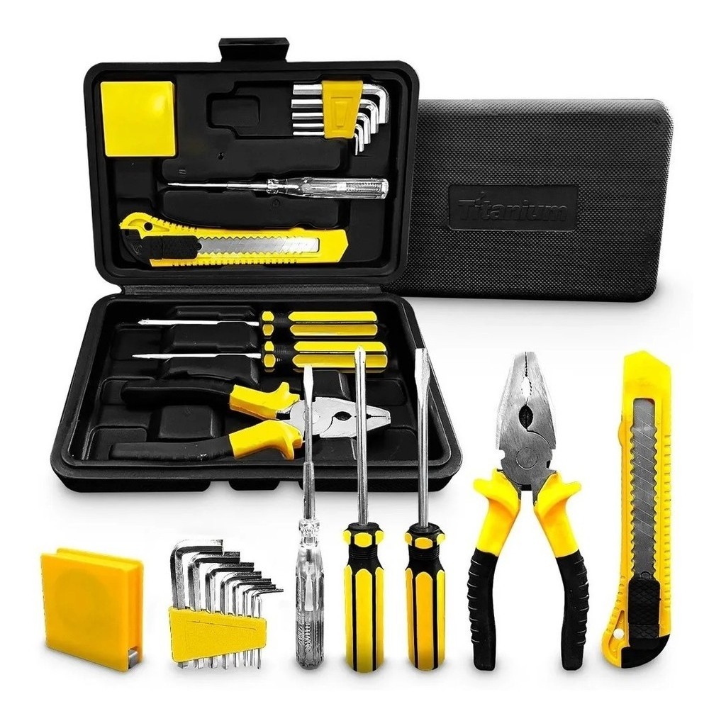 Kit Jogo De Ferramentas Com Maleta 11 Peças Titanium