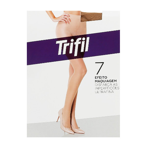 Kit com 3 Meias Calça Trifil fio 7 Efeito Maquiagem - L06731