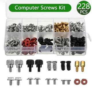 2228pcs Kit De Parafusos Para PC De Computador Com Caixa Ferramenta De Reparo De Disco Rígido CD-ROM Da Placa-Mãe
