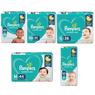 Fralda Descartável Infantil Pampers Confort Sec Mega XXG/XG/G/M/P 