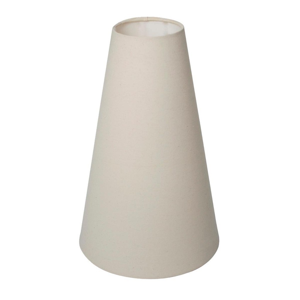 Cupula De Abajur Cone Grande 39cm x 13cm x 29cm Tecido Algodão com Revestimento Acetato Encaixe 3,5cm Nacional