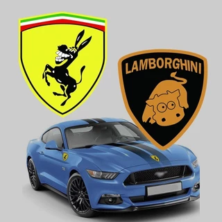 Para Carros Ferrari Burro Lamborghini Touro Adesivos Motocicleta Scooter Janelas Corpo Decalque