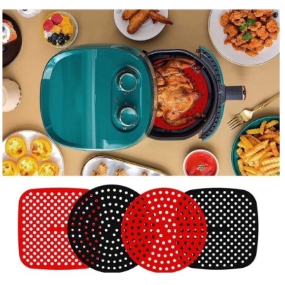 Loveoionia Tapete Fryer Anti-Aderente De Silicone Para Air Fryers