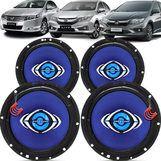 Kit Alto Falantes Dianteiros e Traseiros Honda City 2009 até 2021 - Hurricane Class 520w em Oferta na Shopee