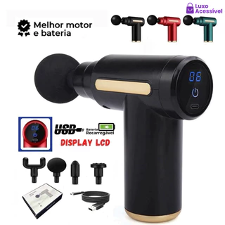 Pistola Massageadora Muscular Elétrica Profissional Portátil De Alta Frequência