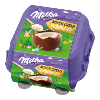 Milka Mini Ovos de Creme de Leite – 136g | Edição Especial