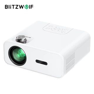 BlitzWolf ® BW-V5Max Projetor LED Android 9.0 Sistema Auto Focus Físico 1080P Resolução 9000 Lumens 6D-Keystone Suporte De Correção De Projeção Lateral De TV Stick Smartphone USB AV