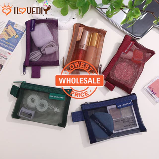 [Wholesale Price] Earphone Linhas De Dados Sacos De Armazenamento-Pacote De Papelaria Portátil Para Jóias-Bolsa Cosméticos De Fios De Malha De Itens De Viagem em Oferta na Shopee