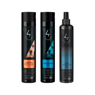 Shampoo Efeito Gloss 250ml + Cond. 250ml + Fluido Desembaraçador 270ml - Ibasa