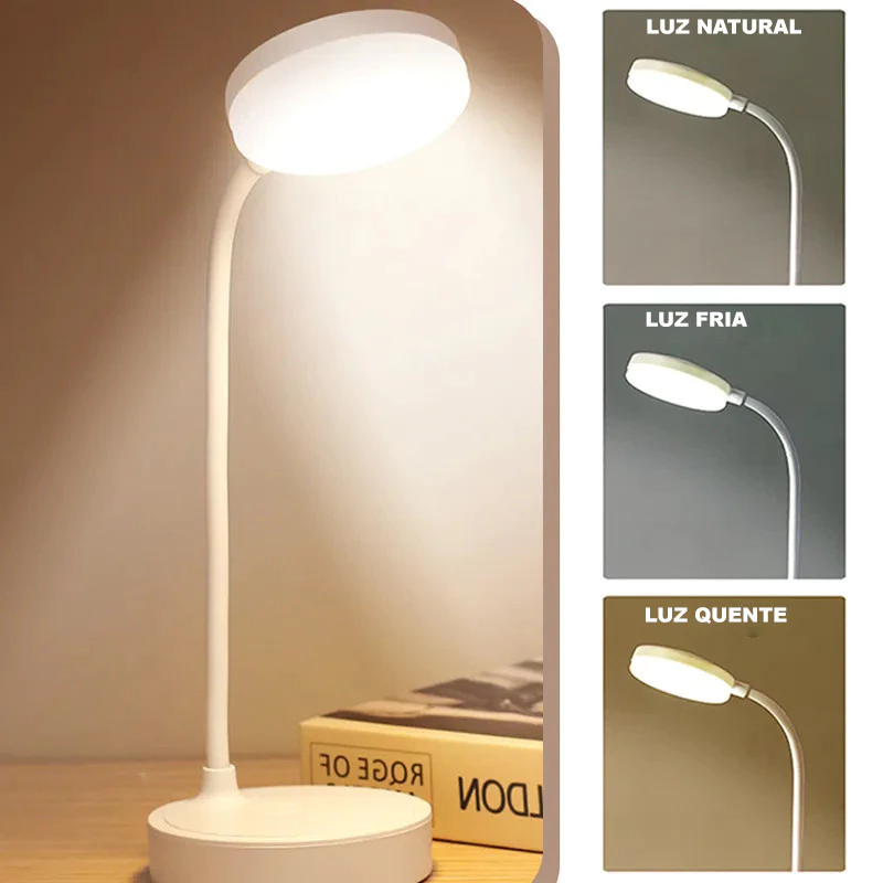 Luminária De Mesa Recarregáveis Led Com Proteção Os Olhos Usb Iluminaria Abajur Lâmpada De Mesa Para Quarto Dormitório