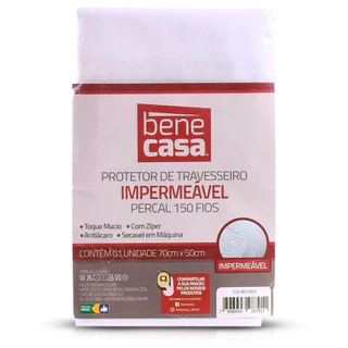 Protetor de Travesseiro Impermeável com Zíper Elegante em Oferta na Shopee