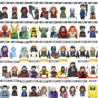 Marvel The A Vingadores Minifiguras Construindo Blocos Doctor Strange Scarlet Witch SpiderMan Figuras De Brinquedos