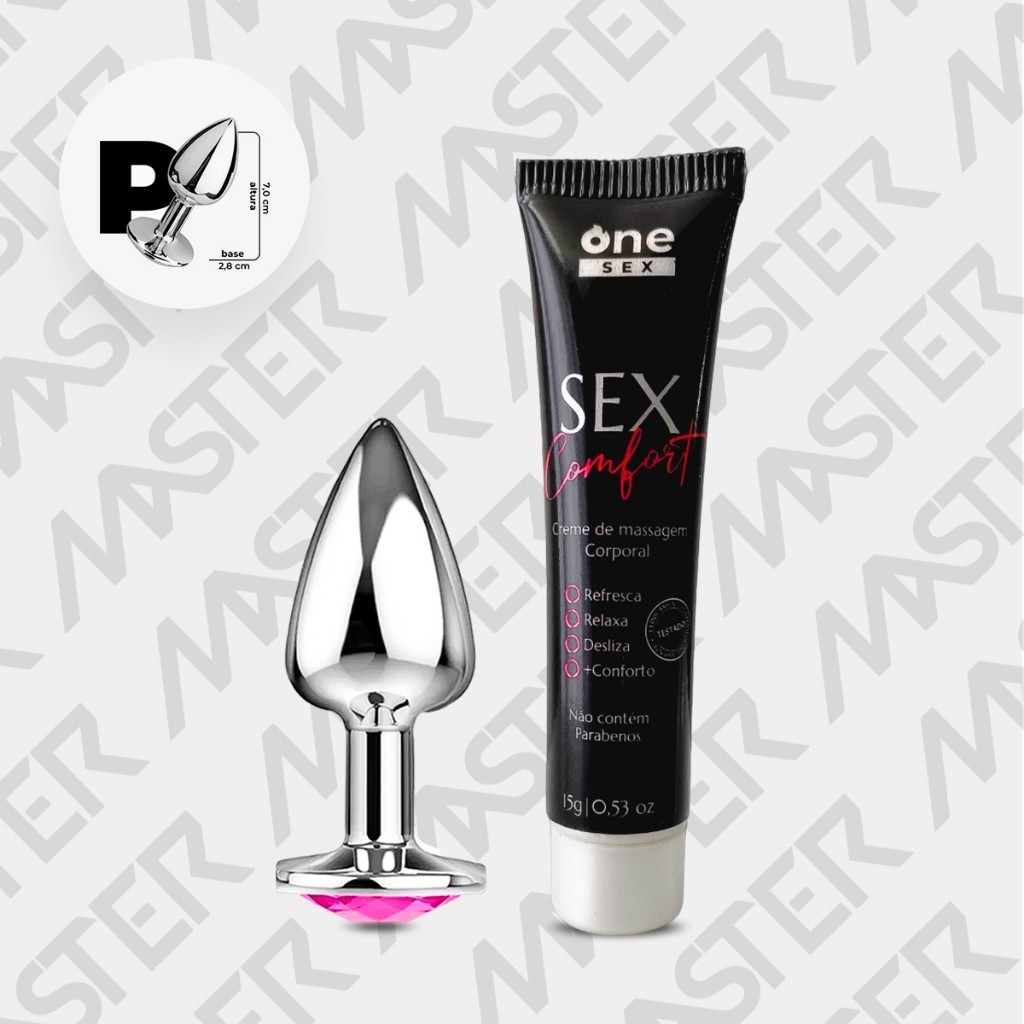 Plug Anal Pequeno + Dessensibilizante Anal Sex Comfort em Gel One Sex