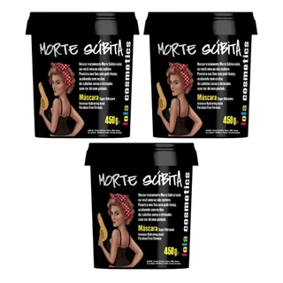 Máscara Capilar Morte Súbita Lola Cosmetics 450g Hidratação e Nutrição - Kit 3 Unidades