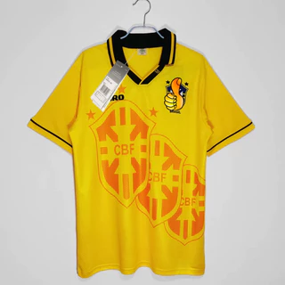 1994 Brasil Camisa Francesa Nome e Número Personalizados