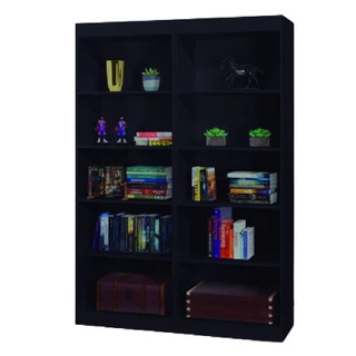 Estante Livreiro Multiuso 8 prateleiras 1,78m Office Preto J&A