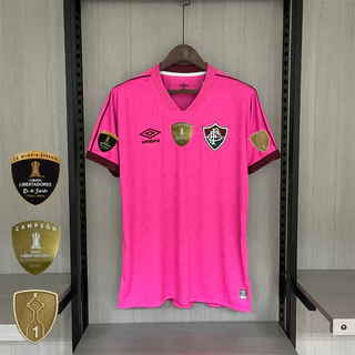 Camisa de futebol 23 /24 F-E Fluminense Camisa esportiva masculina rosa