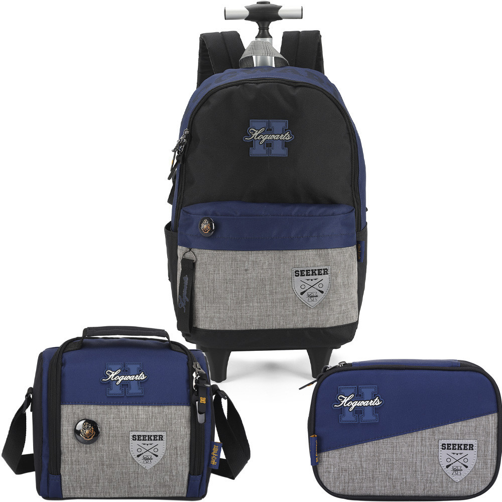Kit Mochila de Rodinhas Lancheira Estojo Box Harry Potter | Shopee Brasil