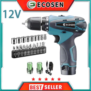 Furadeira Parafusadeira de impacto 3/8" a bateria 12V 2 Baterias e acessórios Mondial (110V/220V) + acessórios para