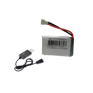Bateria Lipo 650mah 3.7v 1s 25c Xh 2.0 Aero Drone+carreg 1x1