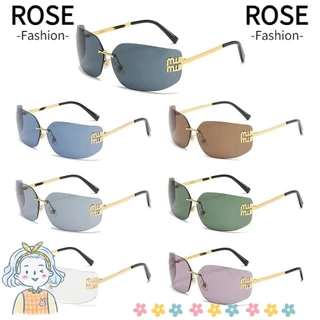 ROSEGOODS Óculos De Sol One Piece Sun Glasses , Quadrados Sem Borda Gradientes , Vintage Alloy Eyewear for Women & Men