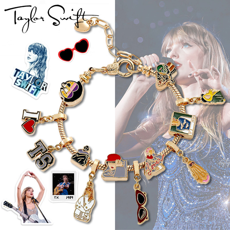 Anime Taylor Swift Pendant Pulseira De Jóias De Bricolage Casal ...