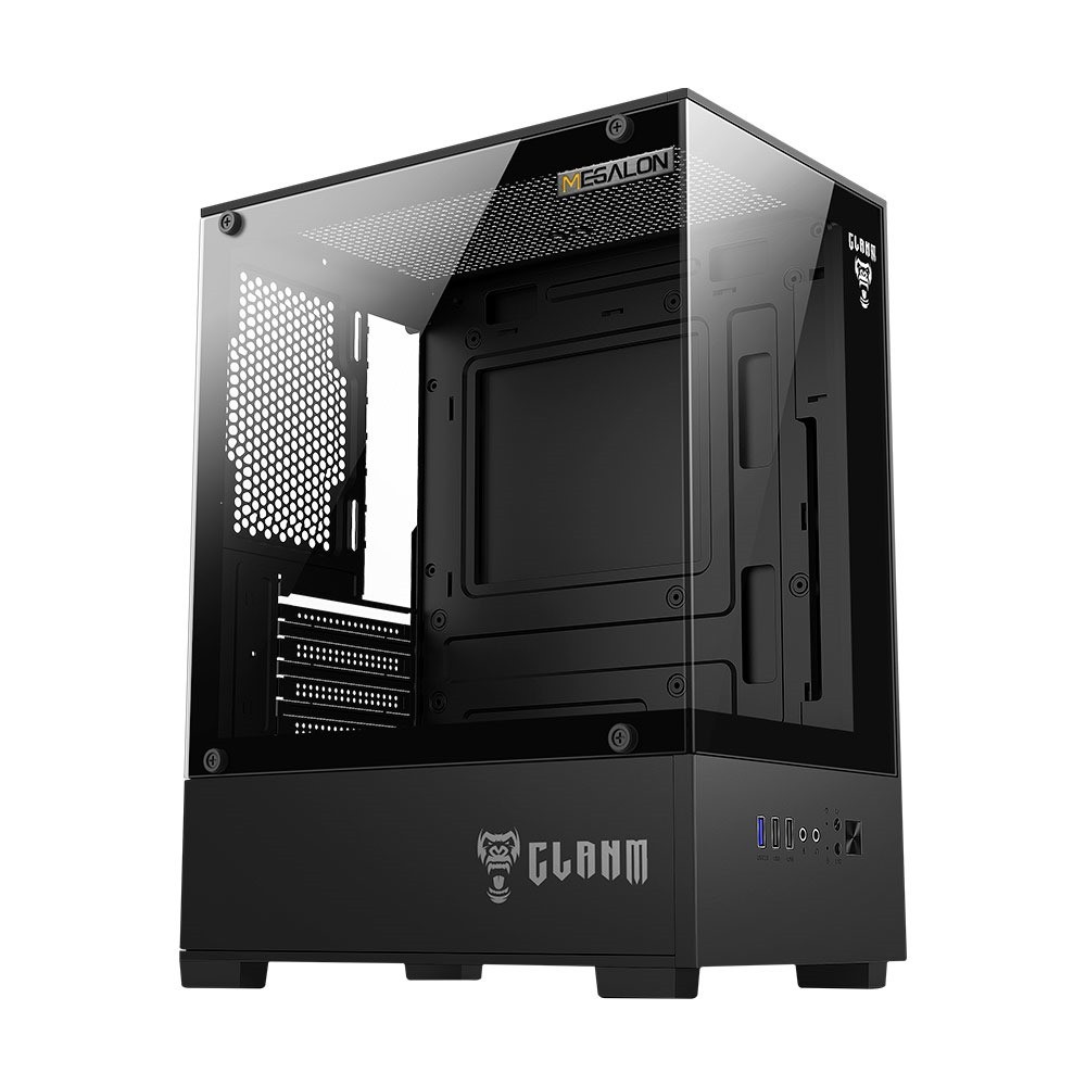 Gabinete Gamer Placa Mãe Micro ATX ITX Mid Tower Preto Shopee
