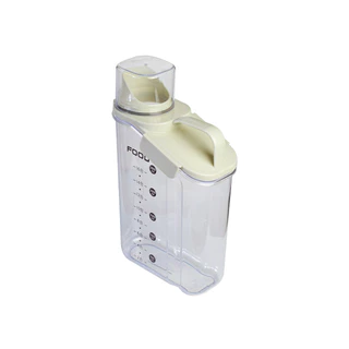 Pote Hermético De Acrílico Com Bico E Tampa Dosadora 2,8L Organizador Alimento Arroz Grãos Multiuso