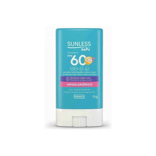 Protetor Solar Sunless Baby 60 fps Bastão para bebes e crianças