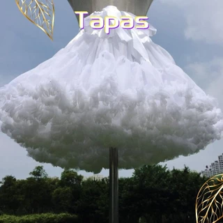 TAPAS Vintage Petticoat Cloud Support Swing Tutu Saia Sem Osso Rockabilly