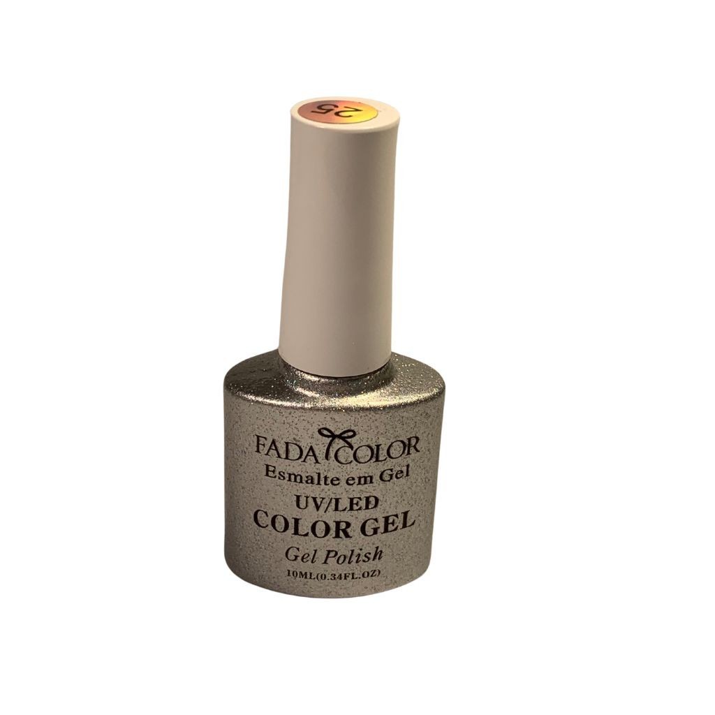 Esmalte Gel Uv/Led Unhas Cor 25 10ml - Fada Color | Shopee Brasil