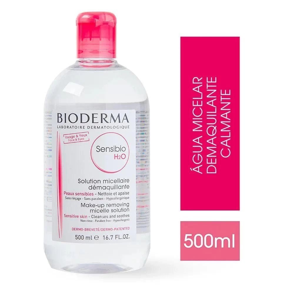 Agua Micelar Demaquilante Bioderma Sensibio H20 500ml | Shopee Brasil