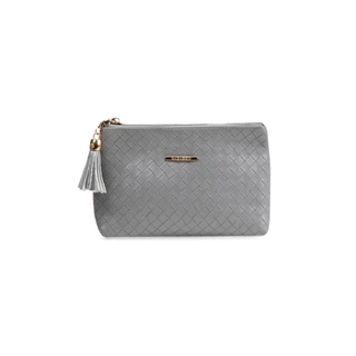 Necessaire de Viagem Feminina Pequena Olivia Cinza