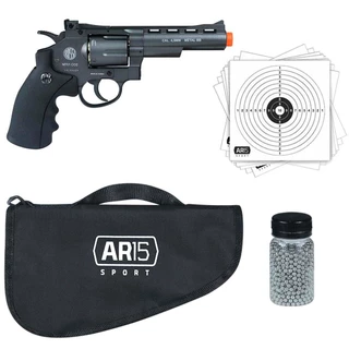 Revólver 4.5 Co2 Rossi 701 Metal Wingun+alvos +esferas +capa