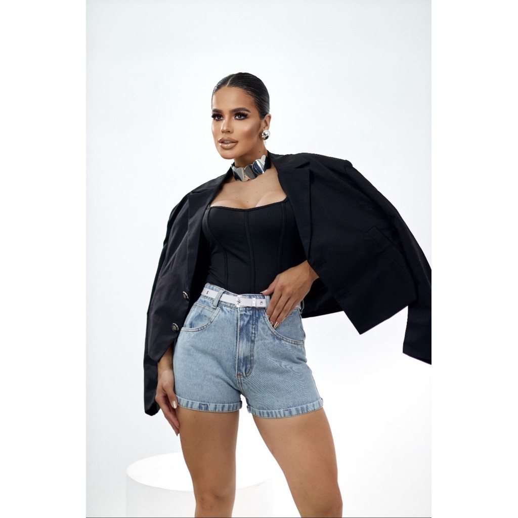 Shorts Mom Marrice | Shopee Brasil