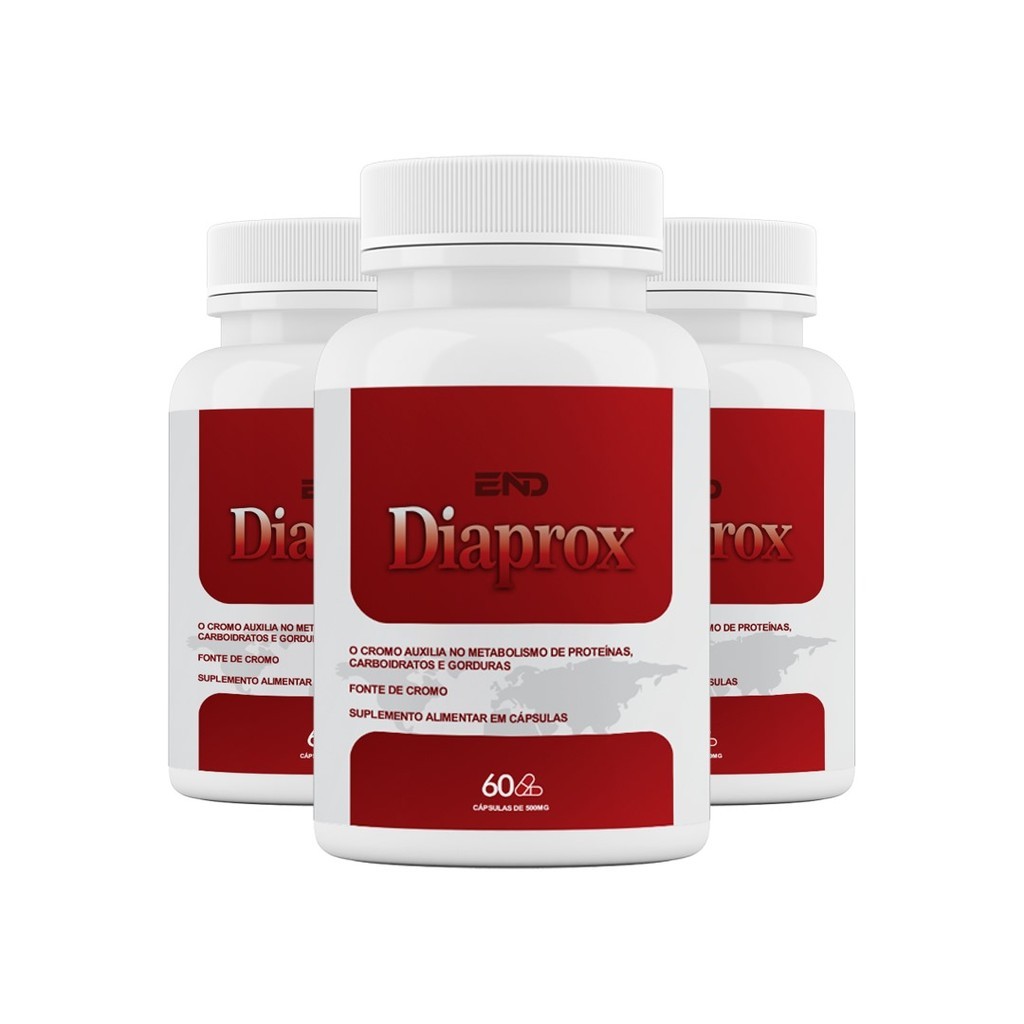 Kit 3 Diaprox Original 60 Cápsulas Suplemento De Uso Diário | Shopee Brasil