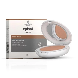 Episol Color Pó Compacto FP50 Tom 3 Médio - Efeito Matte 10g