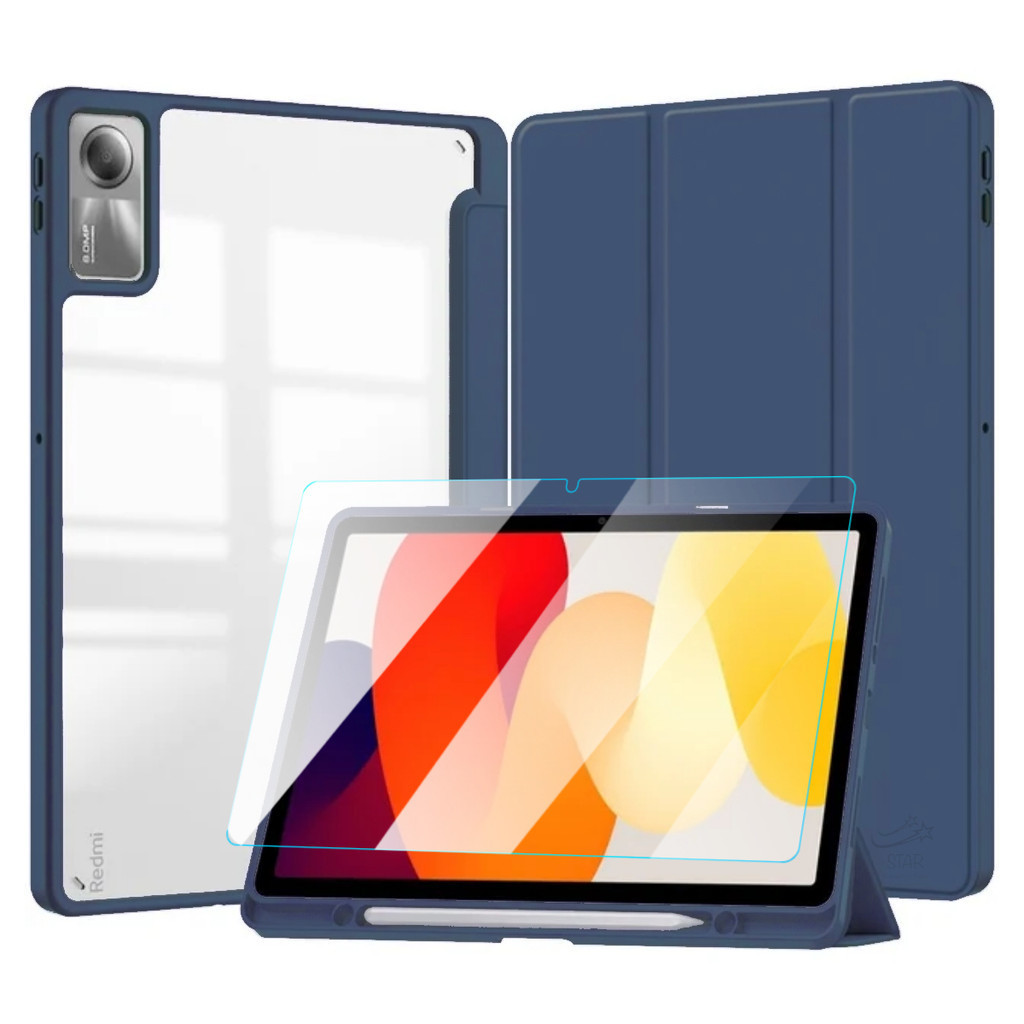 Capa Acrílico Com Slot + Vidro Para Tablet Xiaomi Redmi Pad SE 11