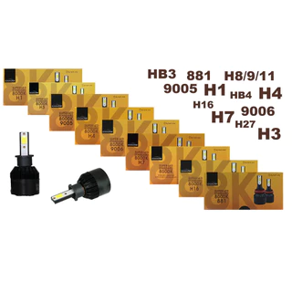 Par de Lampadas Super Led Code Tech One H1/H4/H7/H8/9/11/H27/HB3/HB4 8000k 12V