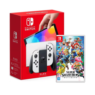 Console Nintendo Switch Oled + Super Smash Bros Ultimate Digital +